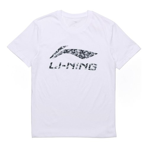 Li-Ning Digital Graphic T-shirt - White/Black/Grey - AHSR669.2