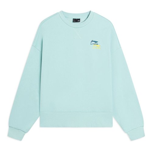 Li-Ning Embroidered Logo Sweatshirt - Mint Green - AWDSF70.7