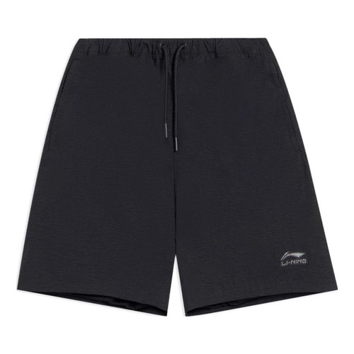 Li-Ning Embroidery Logo Shorts - Black - AKSS041.3