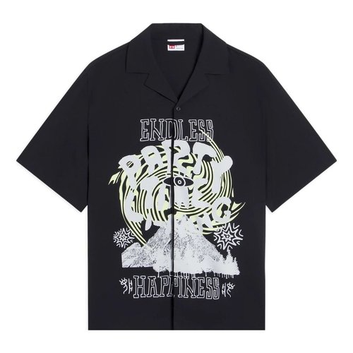 Li-Ning Endless Summer Festival Graphic Shirt - Black - ASHS889.2