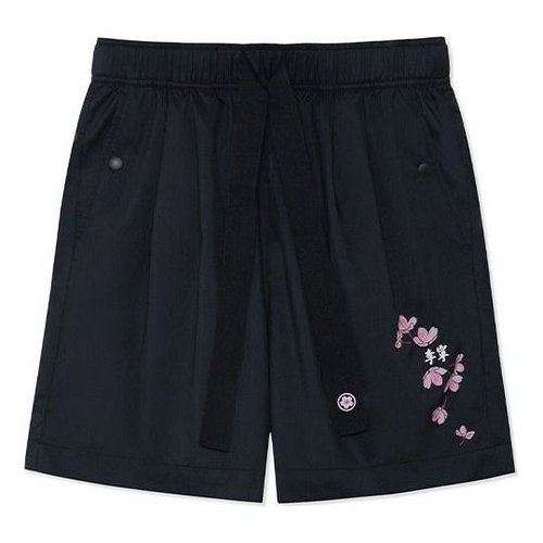 Li-Ning Floral Graphic Shorts - Black/Multi-Color - AKSS942.2