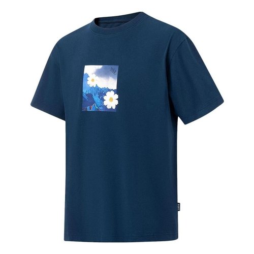 Li-Ning Floral Graphic T-shirt - Blue Teal/Multi-Color - AHST147.7