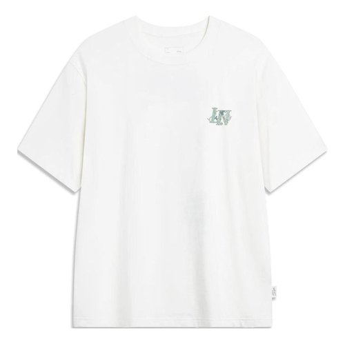 Li-Ning Floral Graphic T-shirt - White/Multi-Color - AHSU319.1