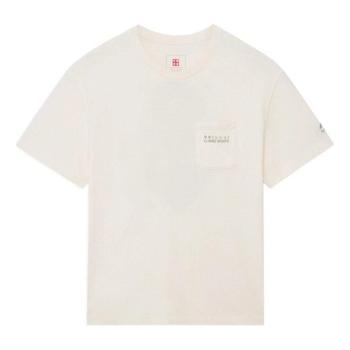 Li-Ning Geometry Graphic Pocket T-shirt - Beige/Black/Grey - AHSS161.3