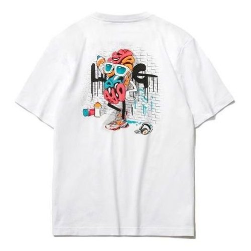 Li-Ning Graphic Loose Fit T-shirt - White - AHSR406.1