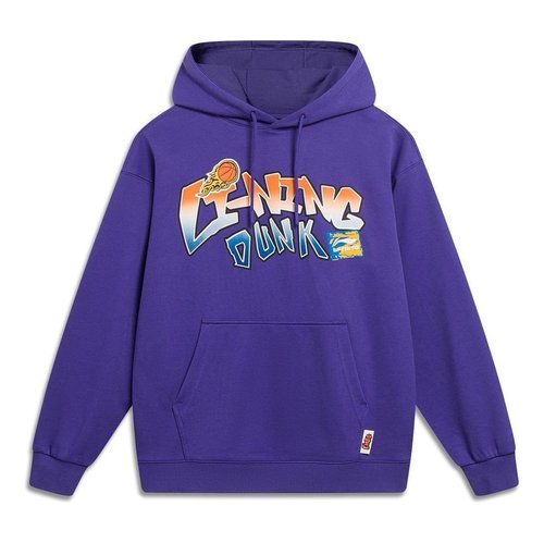 Li-Ning Hoops Cartoon Graphic Hoodie - Purple - AWDT551.2