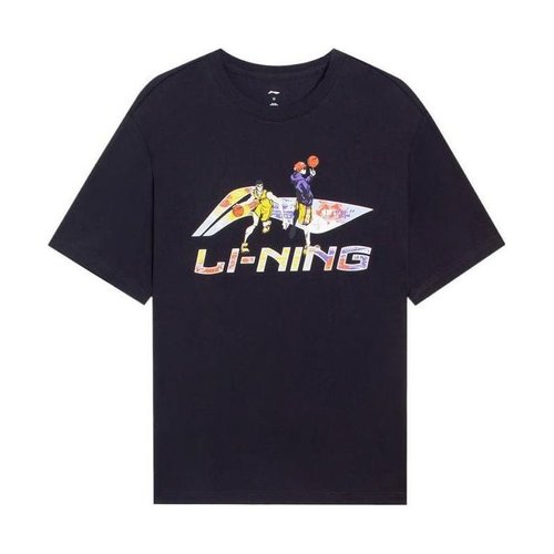 Li-Ning Hoops Cartoon Graphic T-shirt - Black - AHSSD21.2