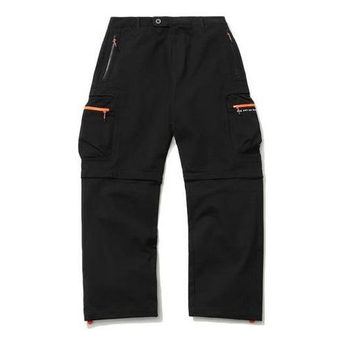 Li-Ning Lifestyle Superdry Straight Pants - Black/Orange - AKXR095.2
