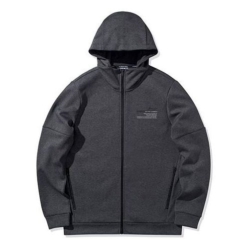 Li-Ning Logo Cardigan Jacket - Dark Grey - AWDQ063.2