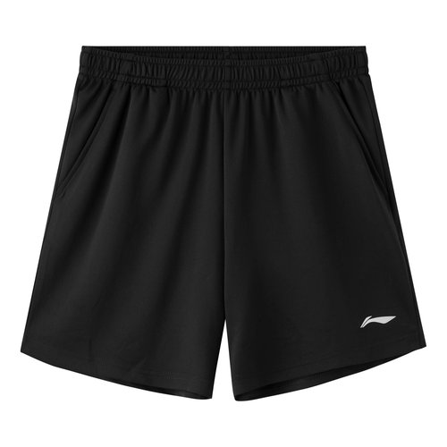 Li-Ning Logo Table Tennis Knit Shorts - Black - AKYT063.4