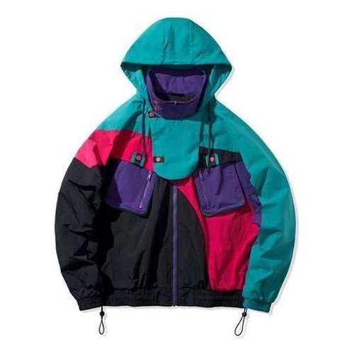 Li-Ning Paris fashion week 2020 Series Functional Loose Jacket Couple Style - Purple Red - AJDQ373.2