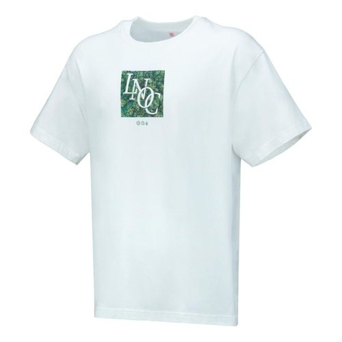 Li-Ning Printed Graphic Crew Neck T-shirt - White - AHST129.1