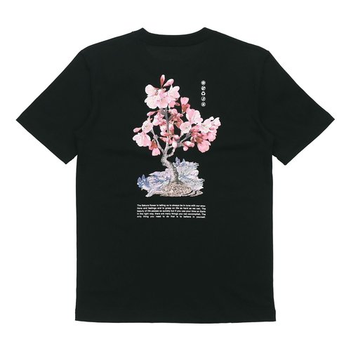 Li-Ning Sakura Graphic T-shirt - Black/Multi-Color - AHSR630.3