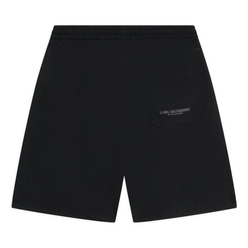 Li-Ning Skateboarding Graphic Shorts - Black - AKSSA69.1