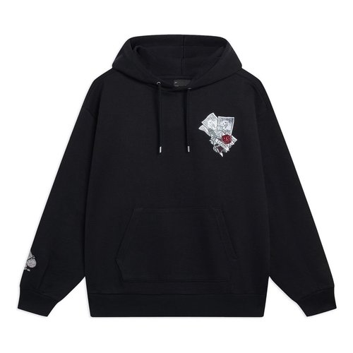Li-Ning Skateboarding Millionaire Graphic Hoodie - Black/Multi-Color - AWDT223.3