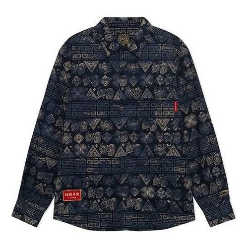 Li-Ning SS22 Gold Series Cashew Totem Loose Jacket - Autumn Blue/White - ASHS007.1