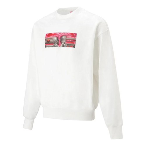 Li-Ning Valentine's Day Graphic Sweatshirt - White/Multi-Color - AWDT233.1