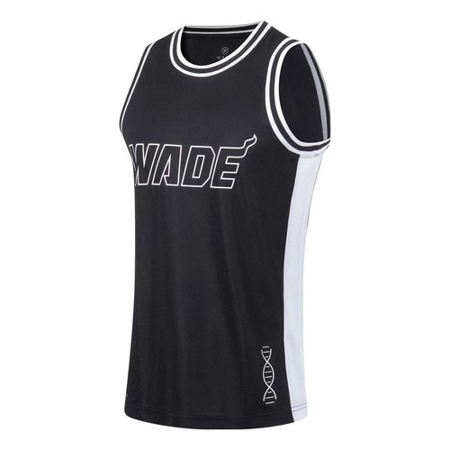 Li-Ning Way of Wade Graphic Basketball Jersey - Black/White - AAYT051.14