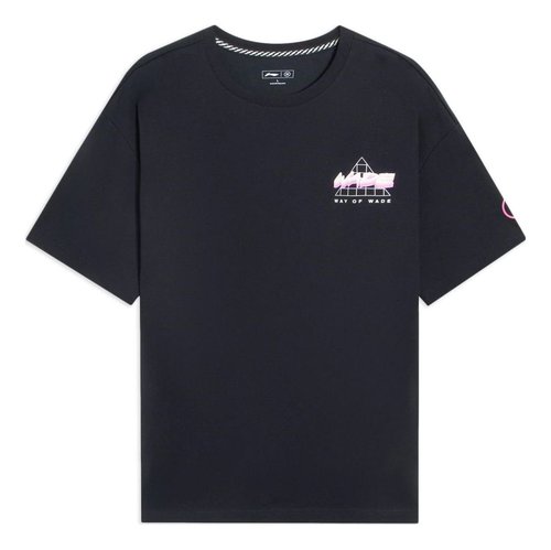 Li-Ning Way of Wade Graphic T-shirt - Black/Multi-Color - AHSS783.7