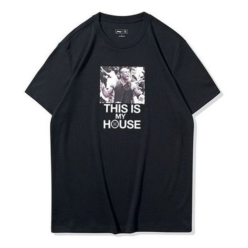 Li-Ning Way of Wade Photo Graphic T-shirt - Black - AHSQ065.1