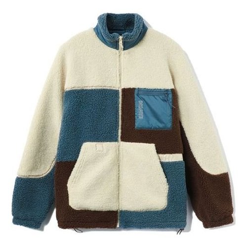 Li-Ning x BADFIVE Warm Padded Pocket Jacket - White/Teal - AFDR703.1