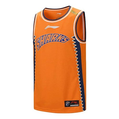 Li-Ning x CBA Shanghai Sharks Jersey - Orange/White/Blue - AAYQ397.2