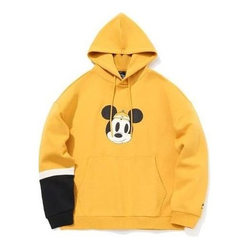Li-Ning x Disney Crossover Cartoon Printing Hoodie - Yellow/White/Black - AWDQ841.1