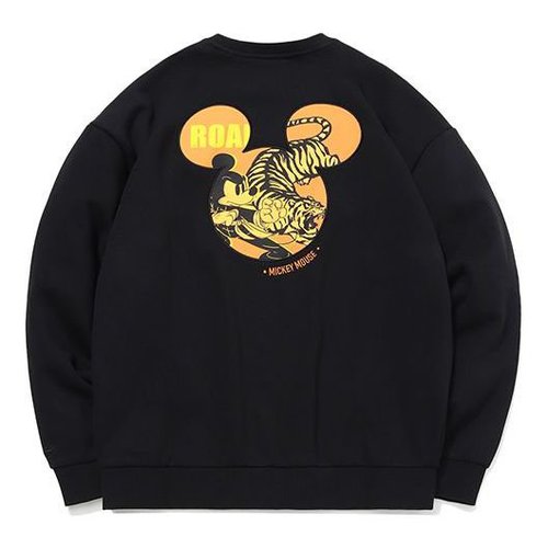 Li-Ning x Disney Crossover Round Neck Pullover - Black - AWDQB76.3