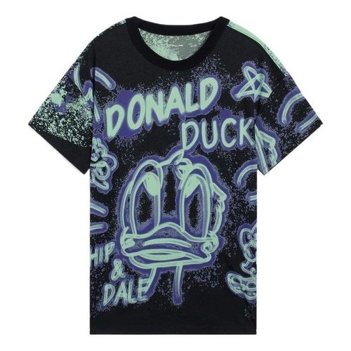Li-Ning x Disney Donald Duck Graphic T-shirt - Black - AHSS273.3