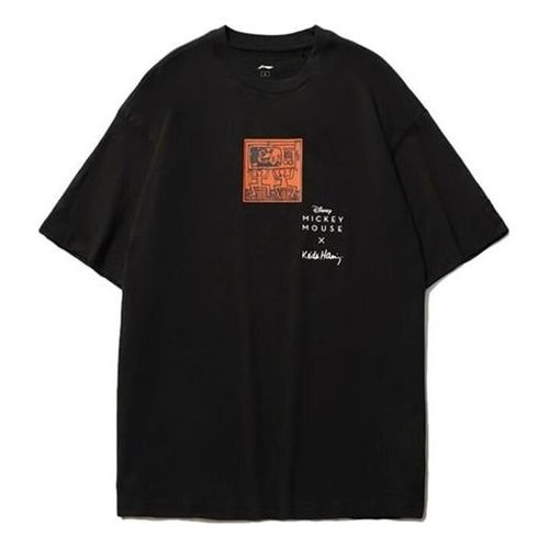 Li-Ning x Disney Mickey x Keith Haring Classic Tee - Black/Red/White - AHSR503.1