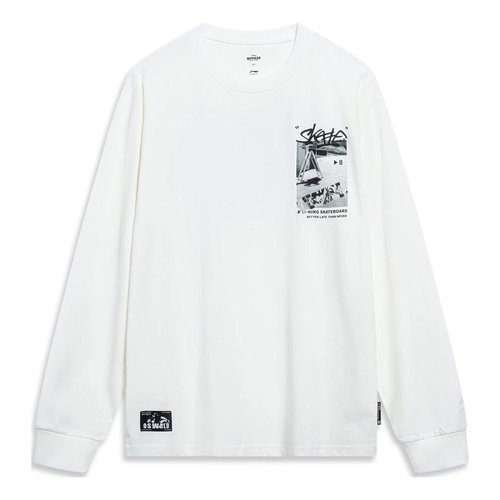Li-Ning x Disney Oswald Graphic Long Sleeve T-shirt - White - AHST321.3
