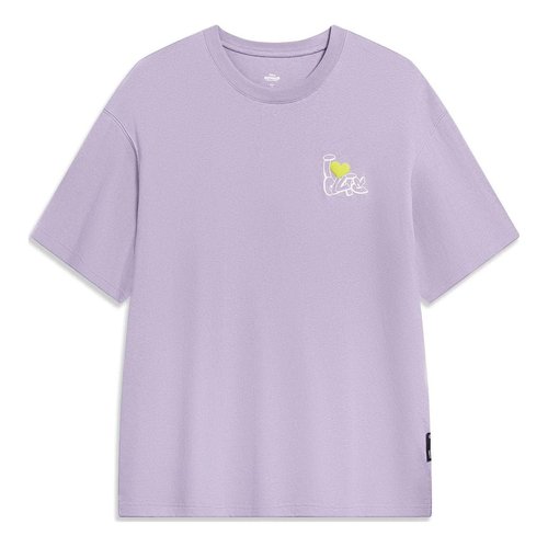 Li-Ning x Disney Oswald Graphic T-shirt - Purple - AHST317.6