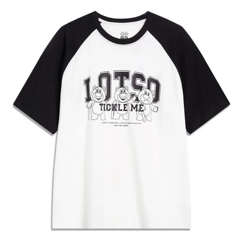 Li-Ning x Disney Toy Story Lotso Graphic T-shirt - White/Black - AHST753.2