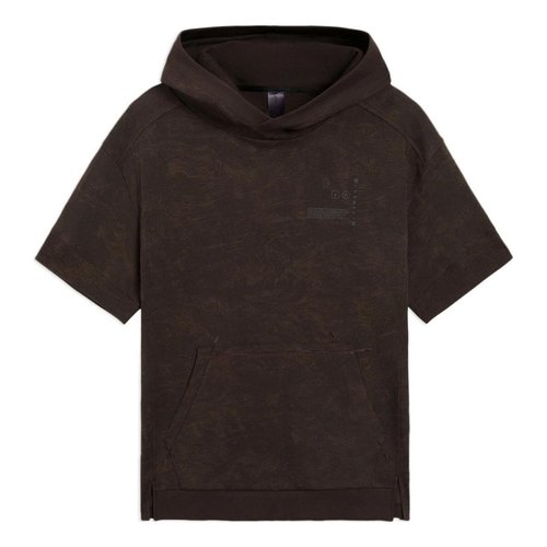 Li-Ning x Jackie Chan Short Sleeve Hoodie - Dark Brown - AMBS045.2