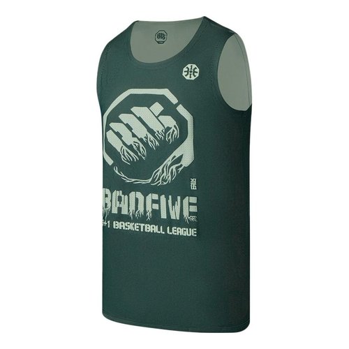 Li-Ning x Jon Burgerman BadFive Reversible Basketball Jersey - Forest Green - AAYR371.9