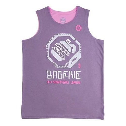 Li-Ning x Jon Burgerman BadFive Reversible Basketball Jersey - Mauve/White - AAYR371.4