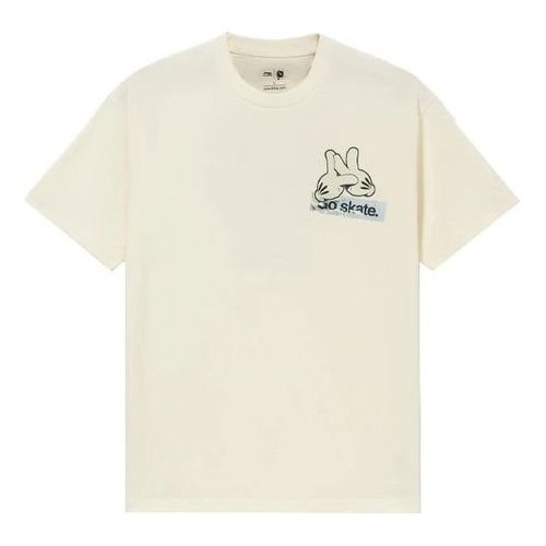 Li-Ning x OG_SLICK Crossover SS22 Graffiti Cartoon Printing Tee - Creamy White/Red - AHSS057.1