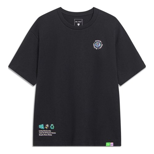 Li-Ning x Steven Harrington Cartoon Graphic T-shirt - Black/Multi-Color - AHST077.3