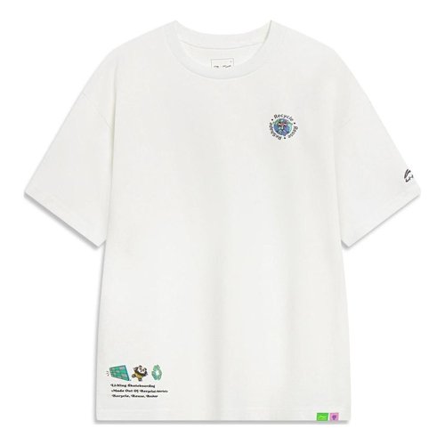 Li-Ning x Steven Harrington Cartoon Graphic T-shirt - White/Multi-Color - AHST077.2
