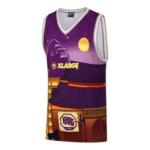 Li-Ning x XLARGE BadFive Basketball Jersey - Purple/Multi-Color - AAYP533.1