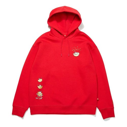 Li-Ning Year of the Rabbit Loose Fit Hoodie - Red - AWDT056.1