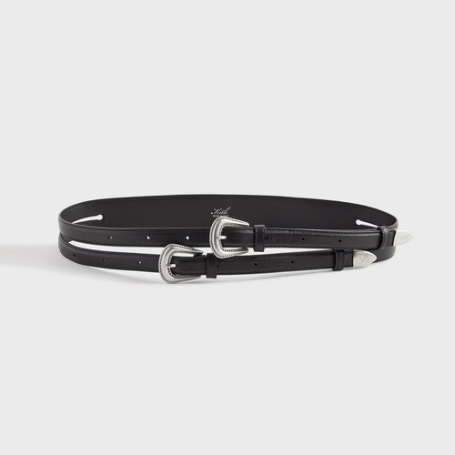 Lisa for Kith Double Strap Belt - Black - WSL0015-001