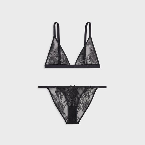 Lisa for Kith Floral Lace Intimates Set - Black - WIN0011-001