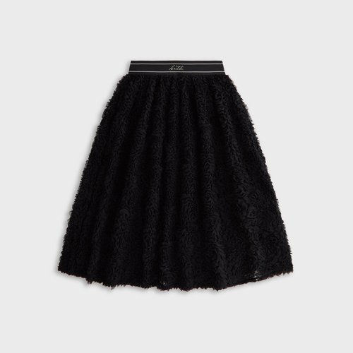 Lisa for Kith Rina Ruffle Midi Skirt - Black - W060598-001