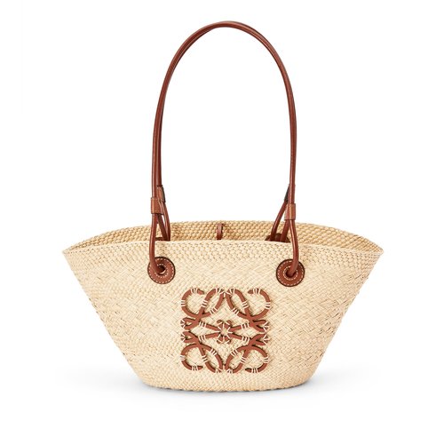 LOEWE Anagram Basket Small Bag - Natural/Tan - A223P65X01
