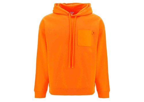 LOEWE Anagram Leather Patch Hoodie - Fluo Orange - H526Y25J17-8290
