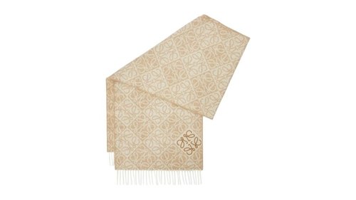 LOEWE Anagram Scarf - Beige