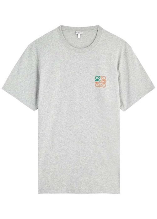 LOEWE Anagramembroidered T-Shirt - Grey - H526Y22X75