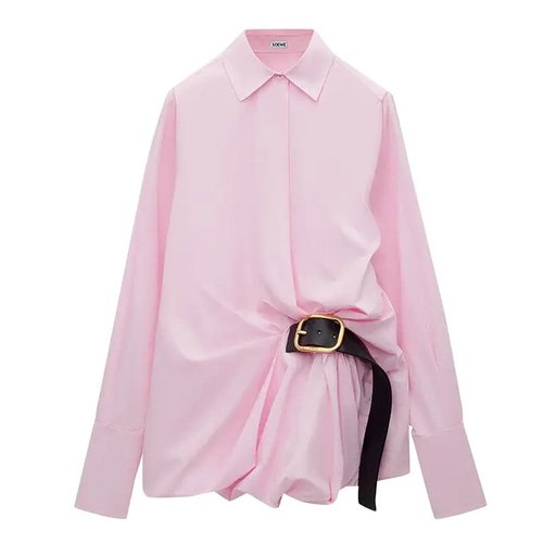 LOEWE Belted Cotton-Blend Shirt - S540Y05XAE.7140