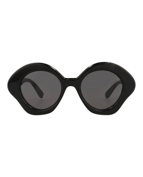 LOEWE Cat EyeFrame Acetate Sunglasses - Black Black Smoke (Lw40125U/49/01A)